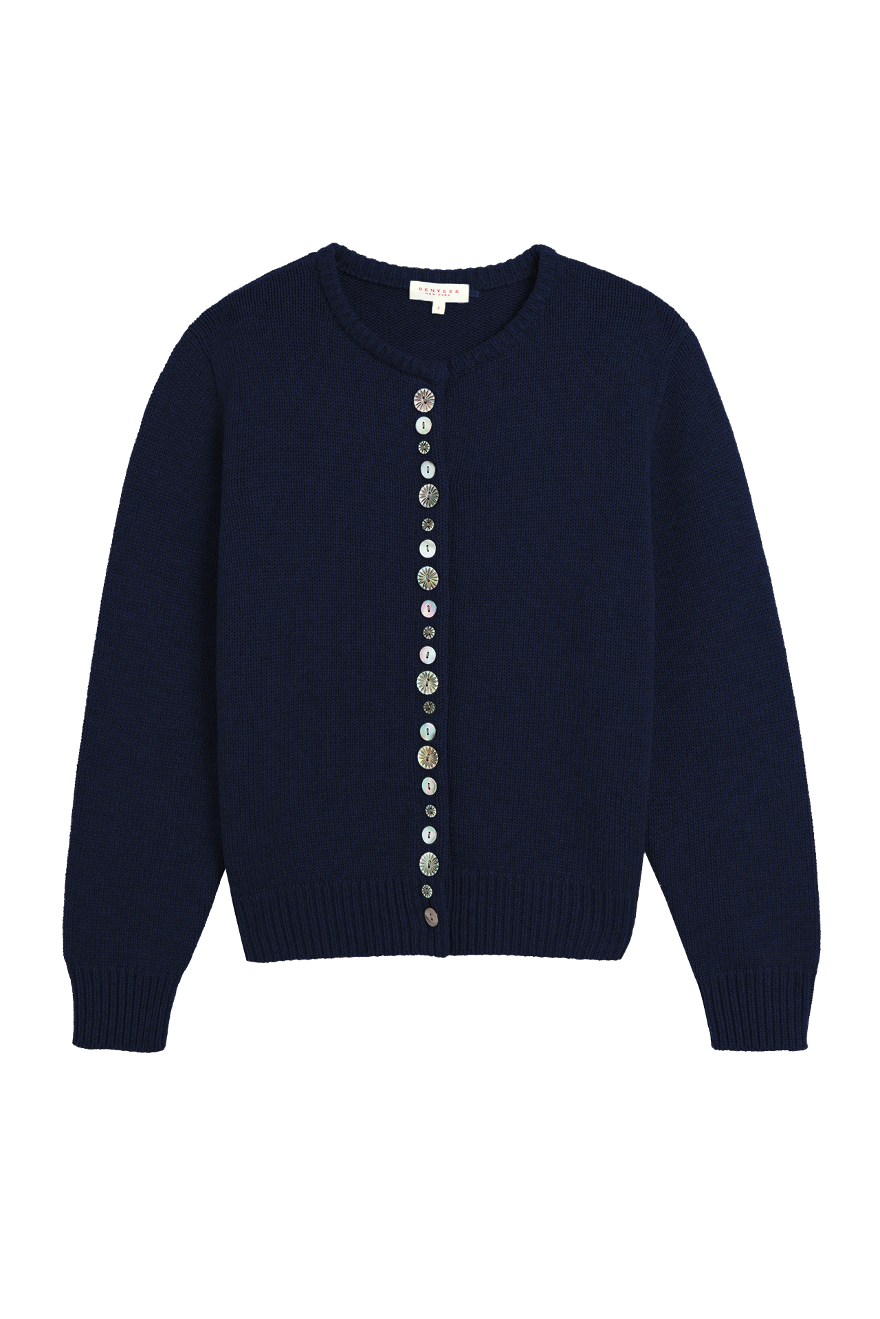 Soleil Cotton Navy Cardigan - Demylee – bocnyc