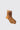 Brown Ribbed Laminated Sock