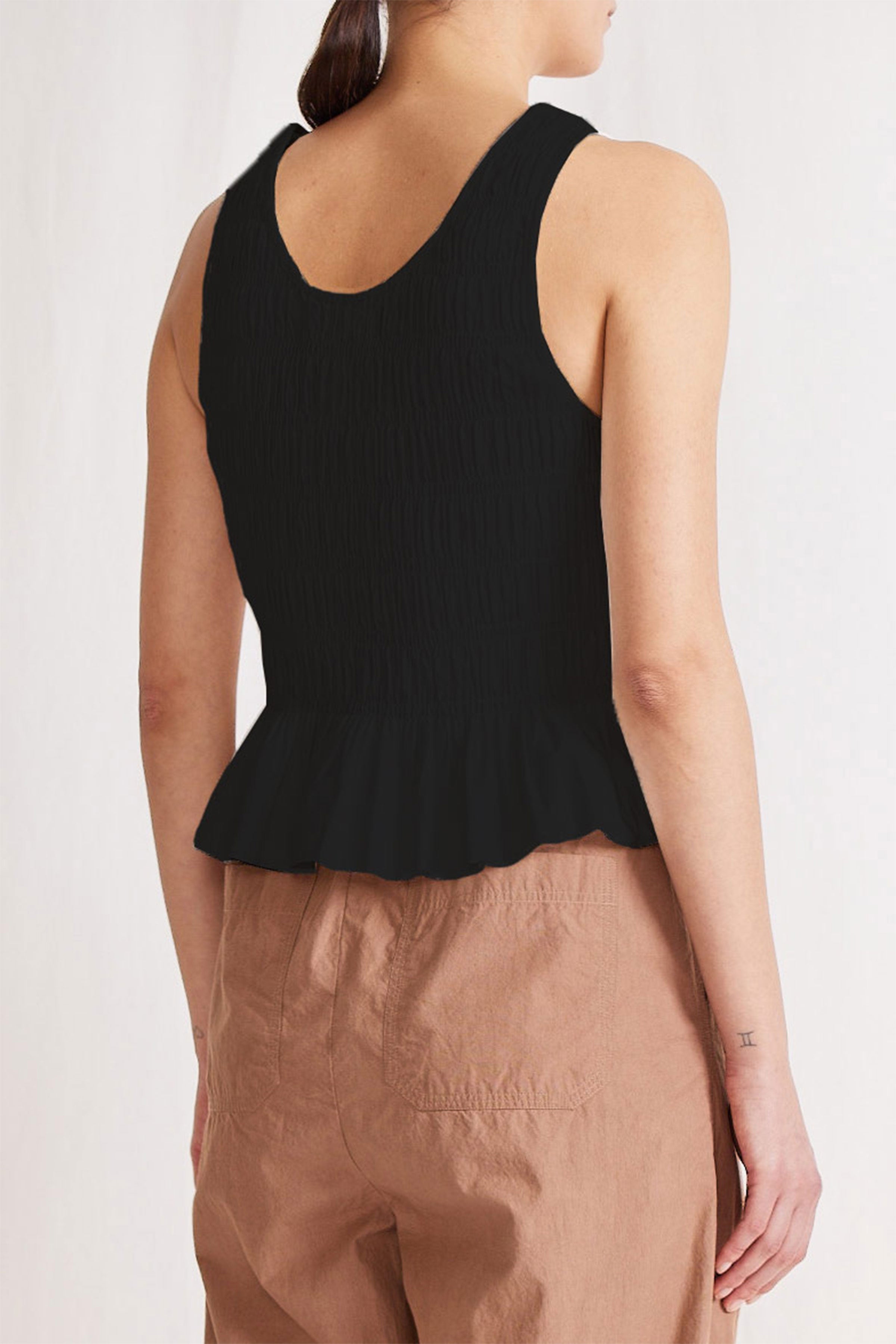 FRILL TANK - BLACK Disco Frill Tank - Black \u2013 monzlapur