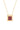 Square Garnet Necklace