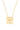 Square Garnet Necklace