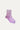 Lilac Ribbed Laminated Socks